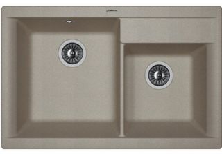 Кухонная мойка Florentina Касси 780 серый шёлк